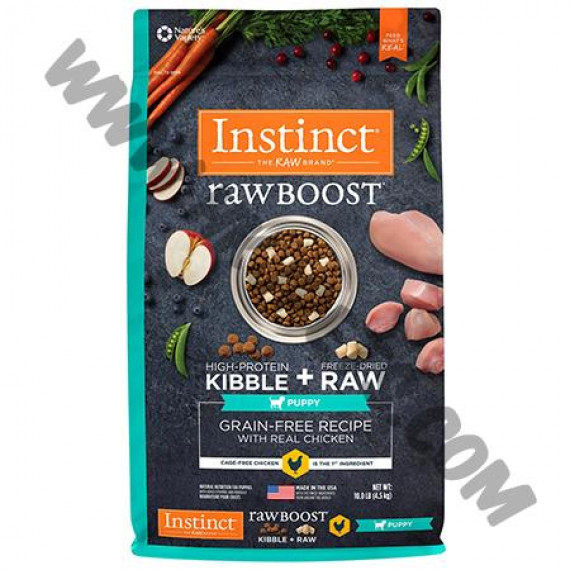 Nature's Variety Instinct 本能 狗乾糧 生肉無穀物系列 Rawboost 幼犬雞肉配方 (4磅)