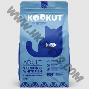 KOOKUT 天然無穀物貓糧 成貓 三文魚白魚配方 (5公斤)