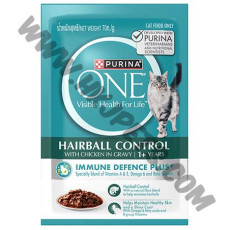 Purina ONE 貓濕糧 去毛球雞肉配方 (70克)