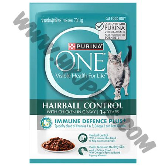 Purina ONE 貓濕糧 去毛球雞肉配方 (70克)