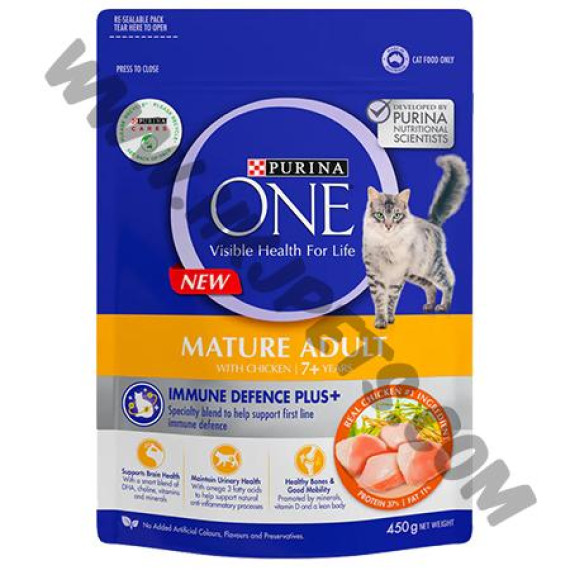 Purina ONE 貓乾糧 年長貓7+配方 (400克)