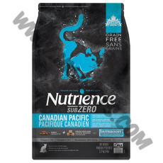 Nutrience Subzero系列 全貓 無穀物 Canadian Pacific  凍乾鮮三文魚鯡魚拼七種魚配方 (藍，11磅)