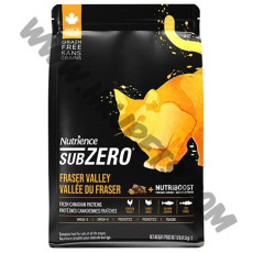 Nutrience Subzero系列 全貓 無穀物 Fraser Valley 凍乾鮮雞肉拼雞肉，火雞，海魚配方 (黃，10磅)