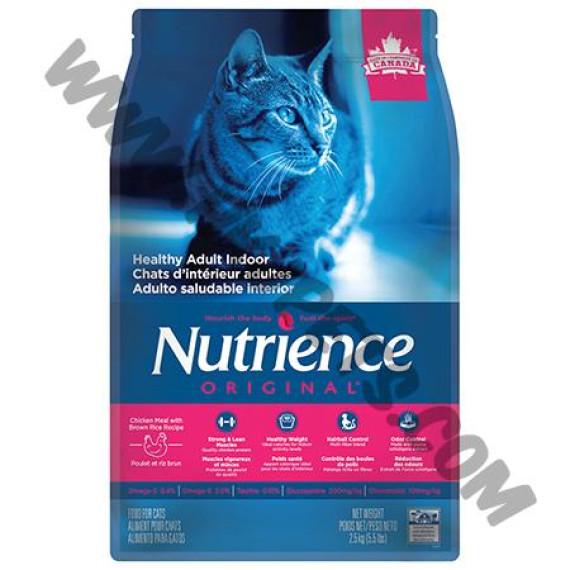 Nutrience Original 經典系列 去毛球及除臭室內貓配方 (5.5磅)