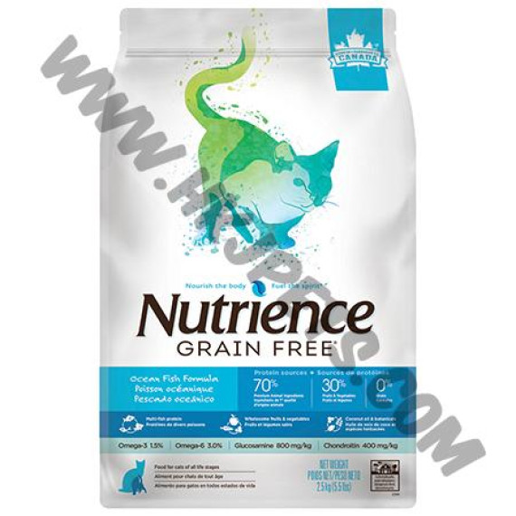 Nutrience Grain Free 無穀物系列 全貓 多種魚配方 (5.5磅)