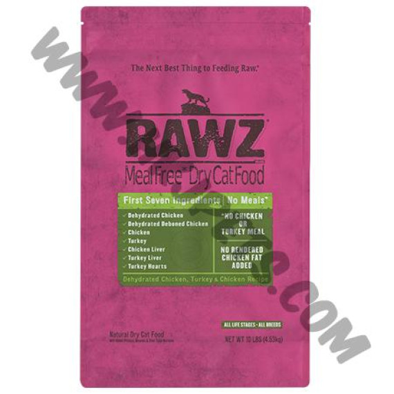 RAWZ 全貓乾糧 脫水雞肉拼火雞肉及雞肉配方 (3.5磅)