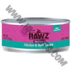 RAWZ 主食肉絲貓罐罐 雞肉，鴨肉配方 (155克)