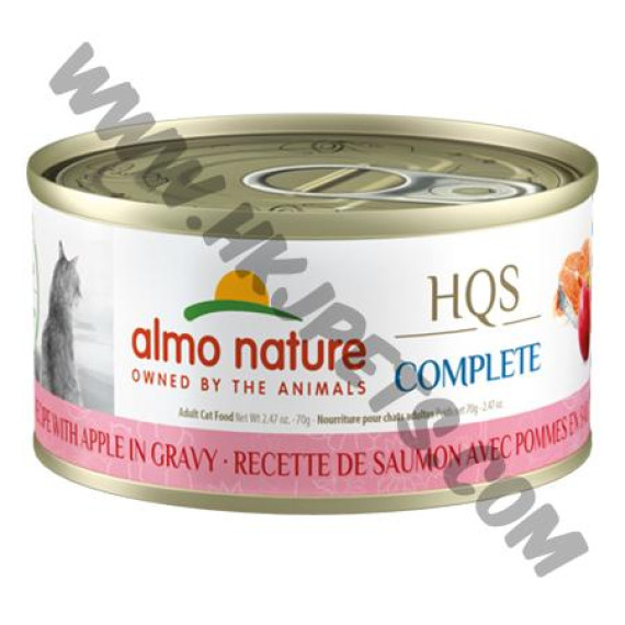 Almo Nature 貓咪主食罐 HQS  三文魚蘋果配方 (70克)