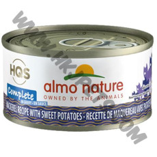 Almo Nature 貓咪主食罐 HQS  鯖魚甜薯配方 (70克)