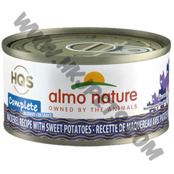 Almo Nature 貓咪主食罐 HQS  鯖魚甜薯配方 (70克)