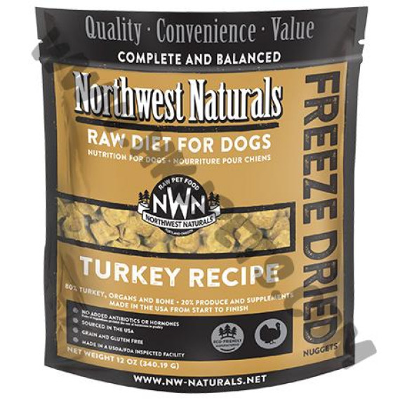 Northwest Naturals 凍乾犬糧 火雞肉配方 (340克)