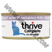 Thrive 脆樂芙 貓貓主食罐 牛肉+蔬菜配方 (75克)