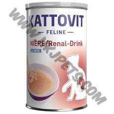 Kattovit Renal 低磷低蛋白腎臟保健 貓肉湯罐罐 鴨肉配方 (藍/Ente，135毫升)