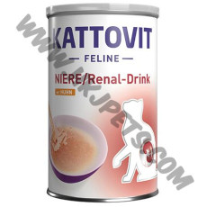 Kattovit Renal 低磷低蛋白腎臟保健 貓肉湯罐罐 雞肉配方 (橙/Huhn，135毫升)