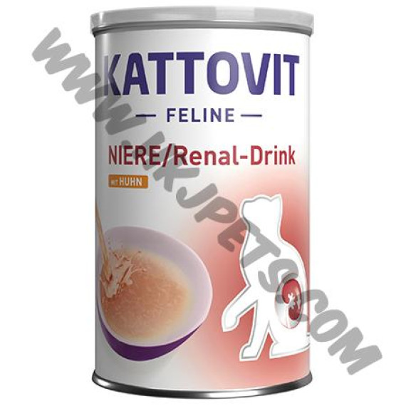 Kattovit Renal 低磷低蛋白腎臟保健 貓肉湯罐罐 雞肉配方 (橙/Huhn，135毫升)