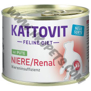 Kattovit Renal 低磷低蛋白腎臟保健 貓罐罐 火雞配方 (綠/Pute，185克)