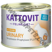 Kattovit Urinary 低鎂及添加硫酸鈣防尿石 貓罐罐 雞肉配方 (橙/Huhn，185克)